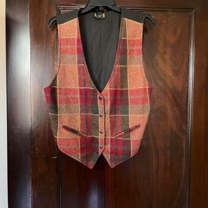 Vintage 80’s/ 90’s A.J. Wool Plaid Vest